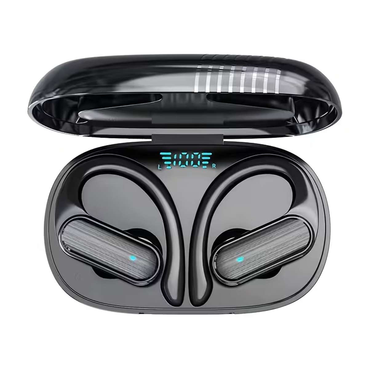 SWEG Gadgets A520 Wireless Bluetooth Earbuds | LED Display Case | Earhook Sport Fit | IPX5 | Deep...