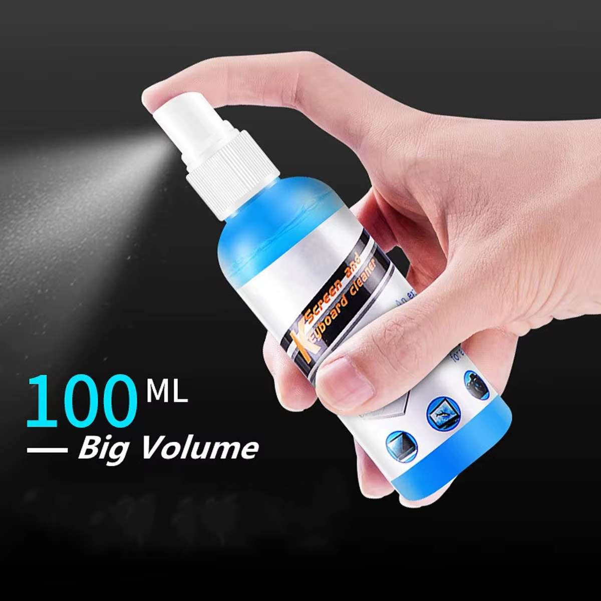 LCD Screen Cleaning Kit | Streak-Free Spray & Microfiber Cloth for TV, Laptop & Phone | KCL 1025 ...