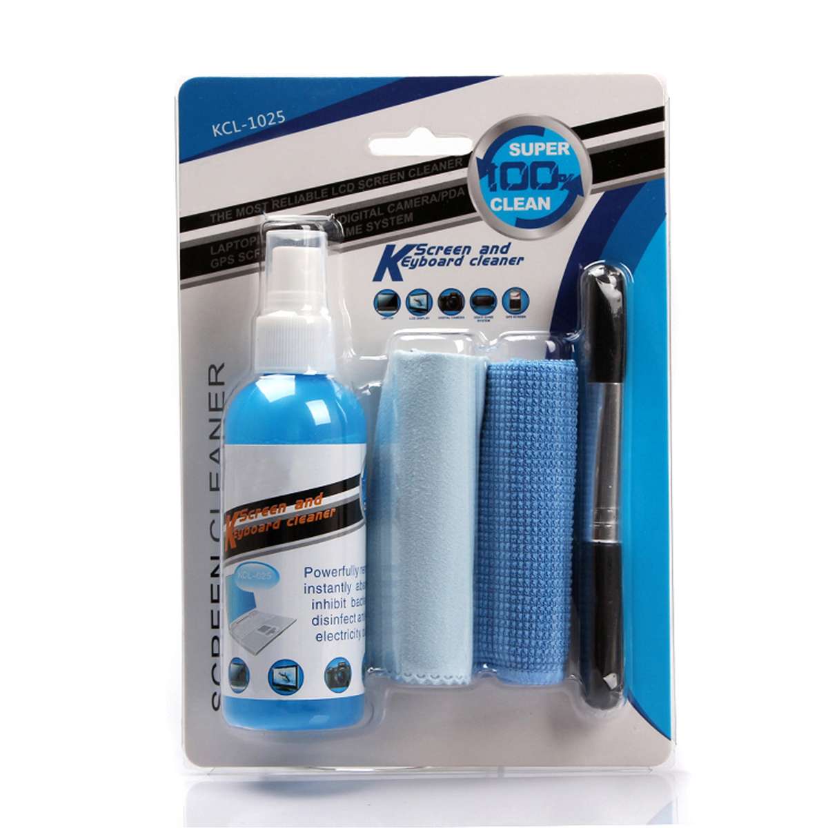 LCD Screen Cleaning Kit | Streak-Free Spray & Microfiber Cloth for TV, Laptop & Phone | KCL 1025 ...