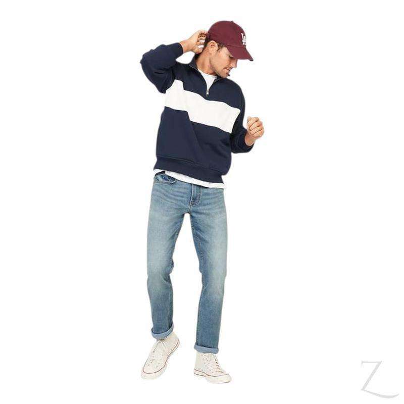 Men's Super Strong Stretchy Slim-Straight Denim Jeans | Plain | "Samina" - A Grade