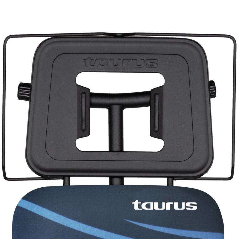 Taurus Ironing Board Mesh Top Powder Coat Black 124 X 40cm "Argenta"