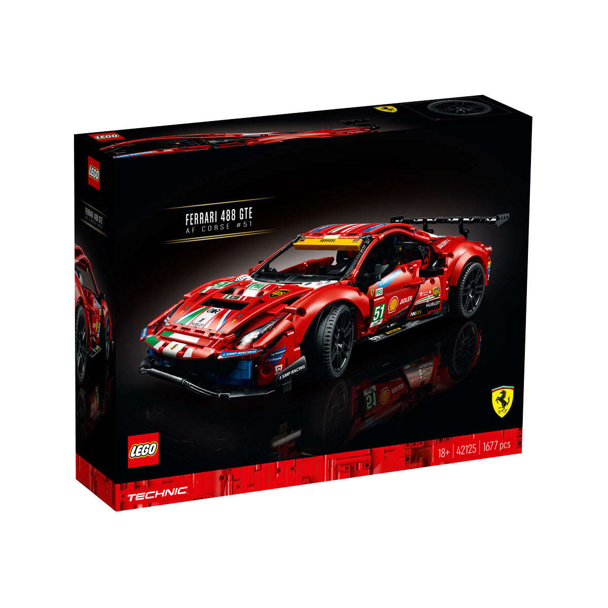 LEGO Technic Ferrari 488 GTE AF Corse #51 Building Kit 42125