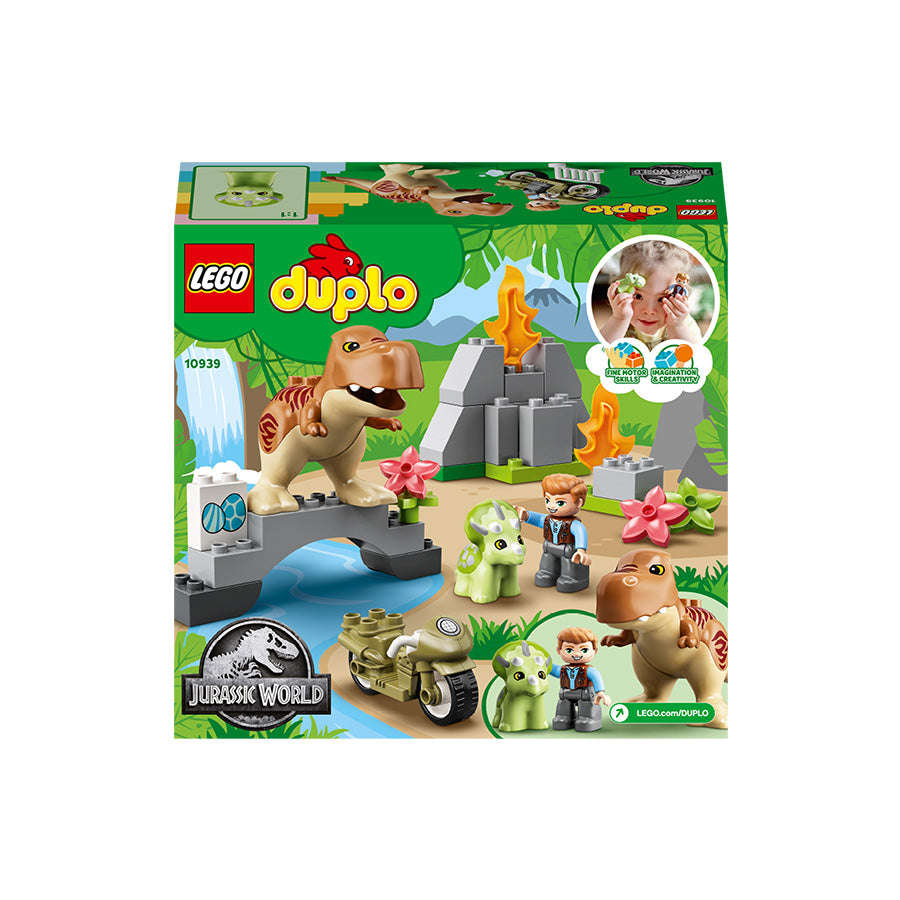 LEGO DUPLO Jurassic World T. rex and Triceratops Dinosaur Breakout 10939
