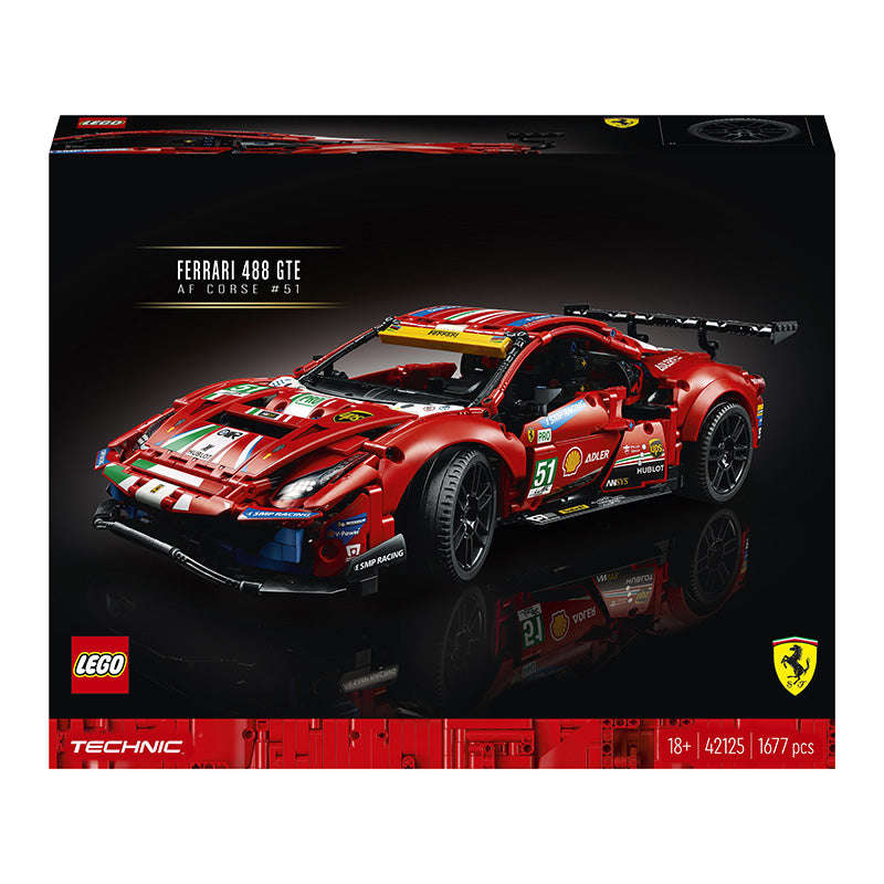 LEGO Technic Ferrari 488 GTE AF Corse #51 Building Kit 42125