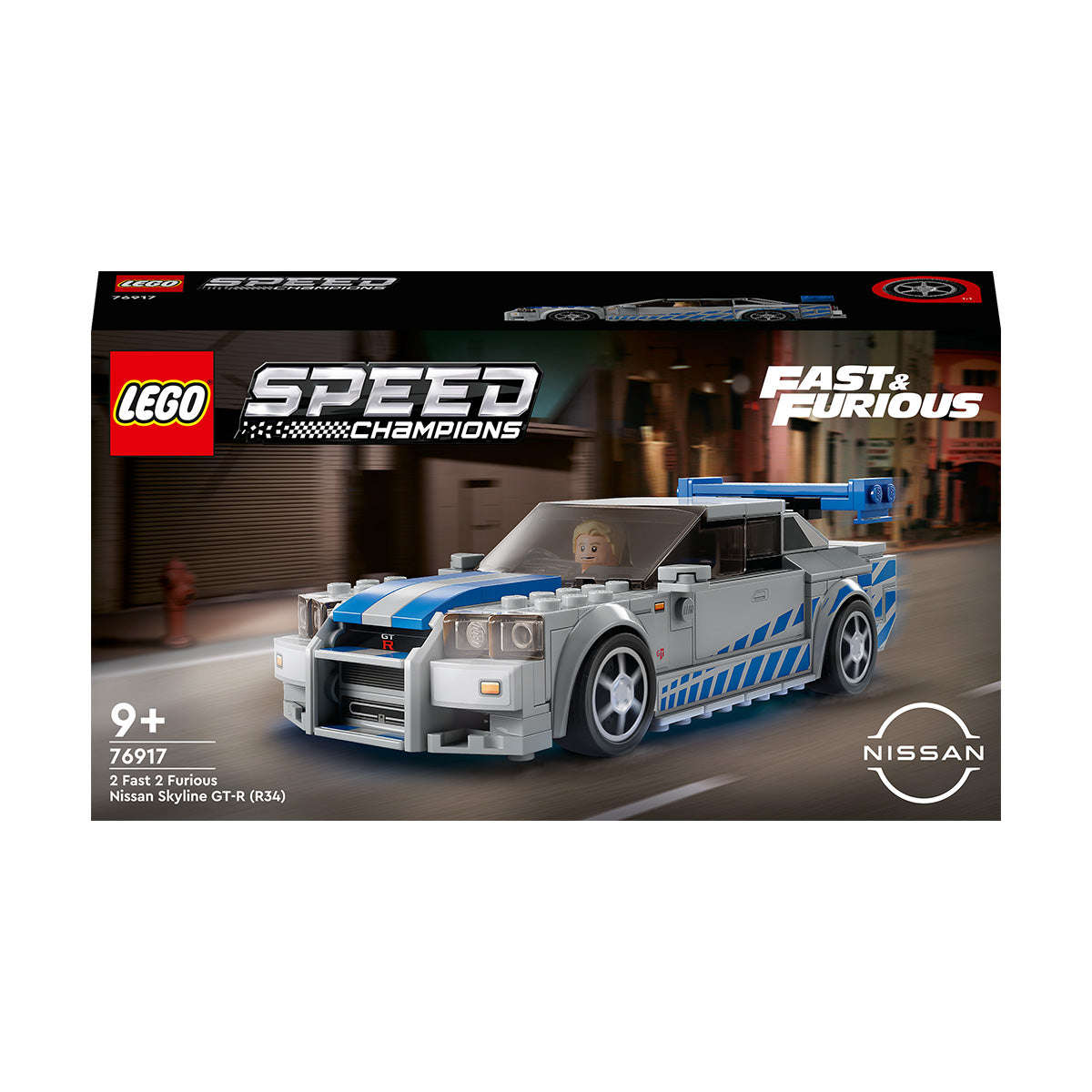 LEGO Speed Champions 2 Fast 2 Furious Nissan Skyline GT-R (R34) Set 76917