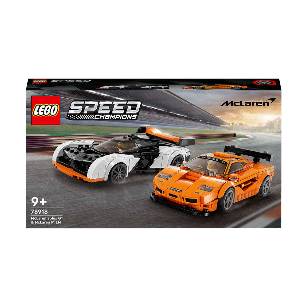 LEGO Speed Champions McLaren Solus GT and McLaren F1 LM Building Toy Set 76918