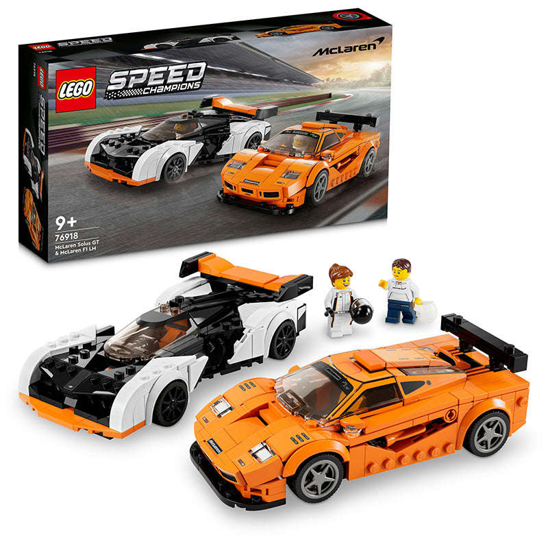 LEGO Speed Champions McLaren Solus GT and McLaren F1 LM Building Toy Set 76918