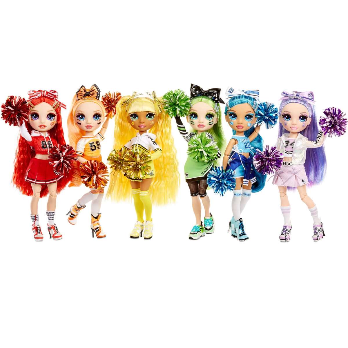 Rainbow High Cheer Jade Hunter  Green Cheerleader Fashion Doll