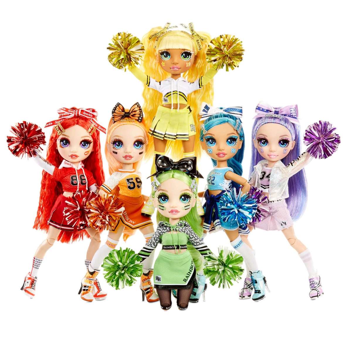 Rainbow High Cheer Ruby Anderson  Red Cheerleader Fashion Doll