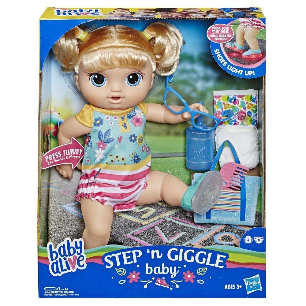 BABY ALIVE Step n Giggle Baby Blonde Hair Doll