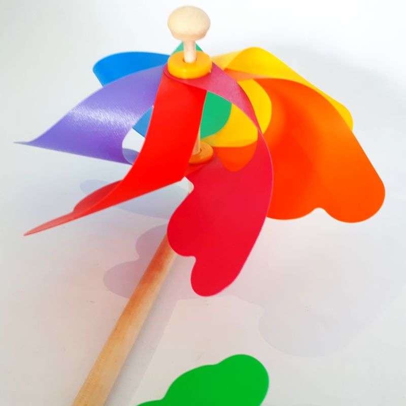 colourful garden windmill