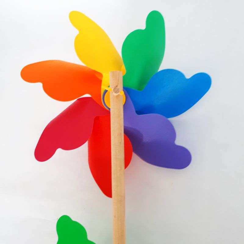 colourful garden windmill