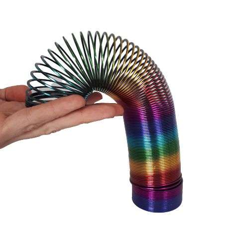 colourful slinky spring