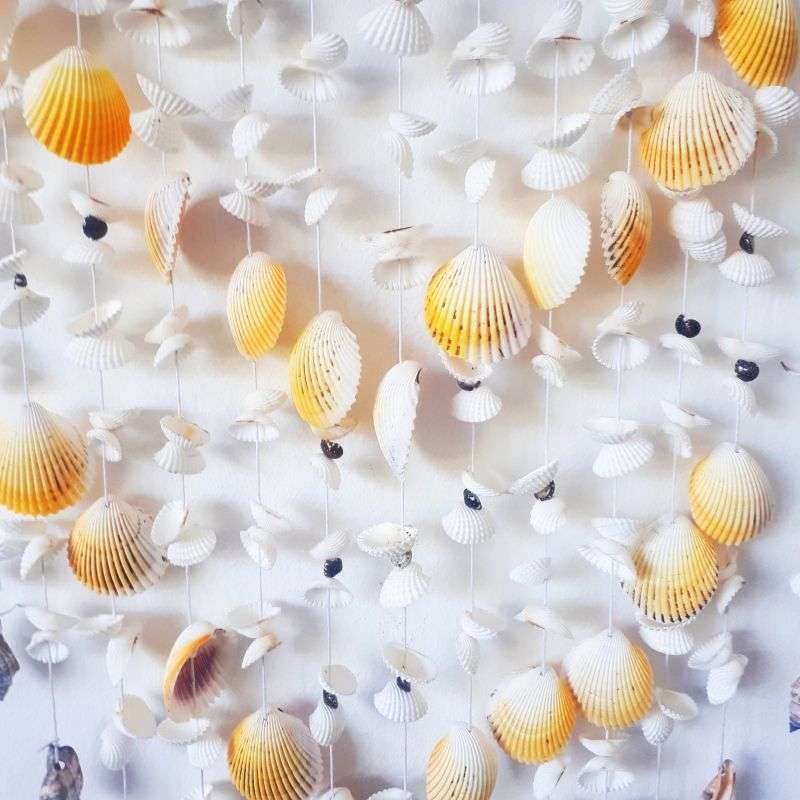 natural shell windchime - large