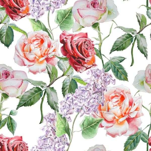 pink and white rose scarf