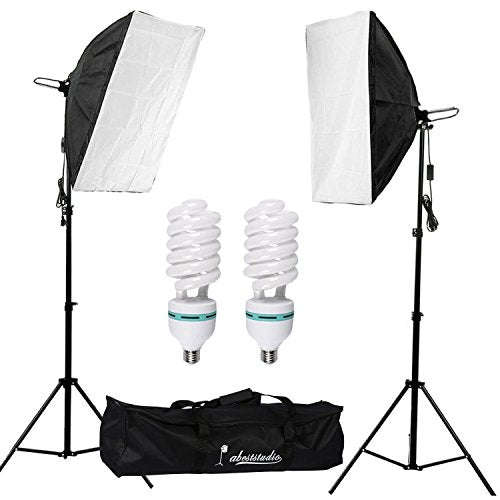 Abeststudio 2x135W Continuous Lighting Kit 20x28/50x70cm Softbox Soft Box Photo Studio Set Light ...
