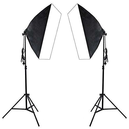 Abeststudio 2x135W Continuous Lighting Kit 20x28/50x70cm Softbox Soft Box Photo Studio Set Light ...