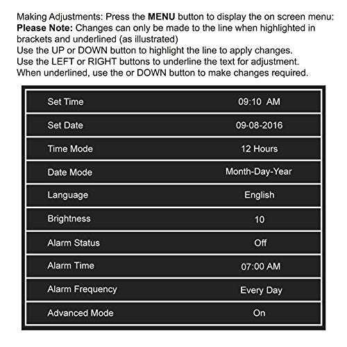 Day Clock-Upgrade XULI Digital Alarm Clock The Original Memory Loss Digital Calendar Day Clock w...