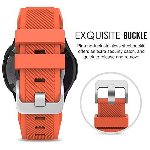 Band for Gear S3 Frontier/Classic Watch, Soft Silicone Replacement Sport Strap for Samsung Gear S...