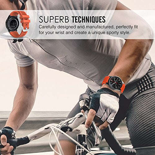 Band for Gear S3 Frontier/Classic Watch, Soft Silicone Replacement Sport Strap for Samsung Gear S...