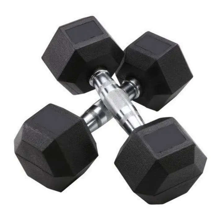 Dumbbells - Rubber Hex. - 10kg