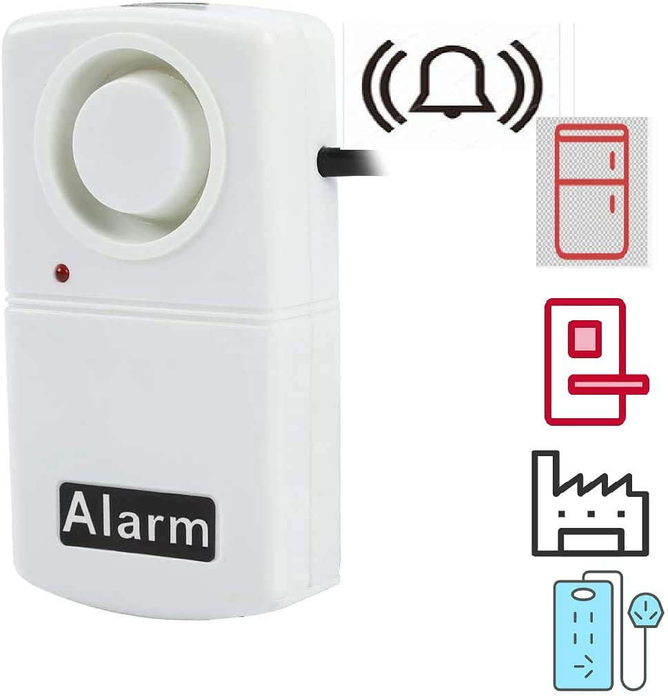 Power Failure Alarm,Automatic Power Cut Failure Alerter,120db LED Indicator Smart Alarm Warning Sire