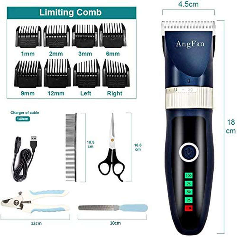 Dog Hair Clippers Dog Clippers For Grooming 16pcs Dog Grooming Kit For Small Dogs Grooming Clippers