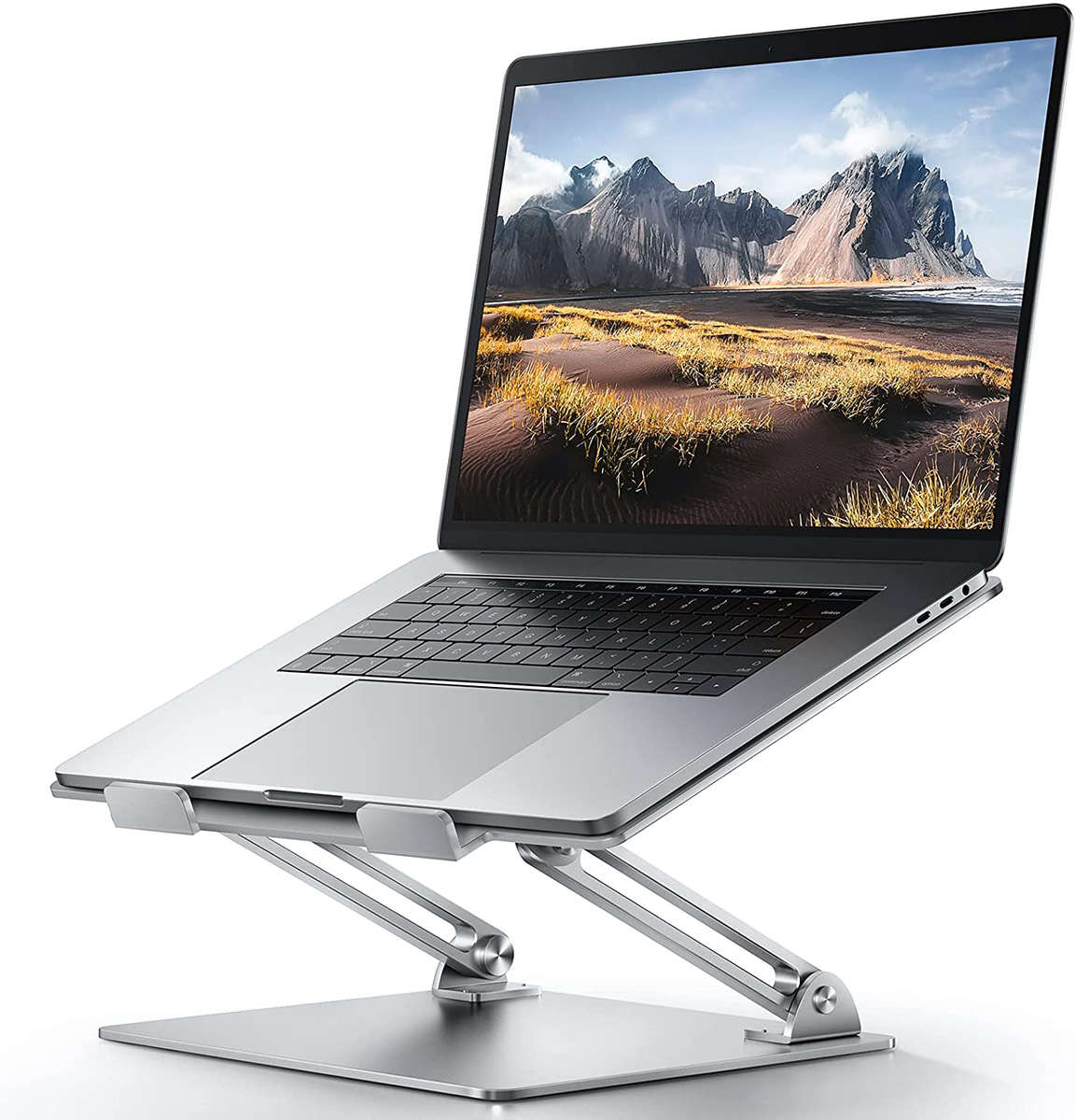 Adjustable Laptop Stand For Desk, Ergonomic Portable Computer Stand Aluminum Laptop Holder with Heat