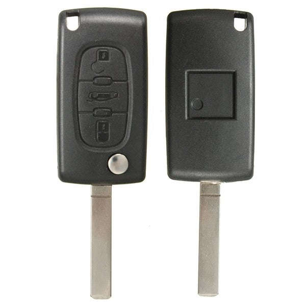 Remote Key ID46 Battery VA2 433MHz Transponder Chip For Peugeot/Citroen 3 Button