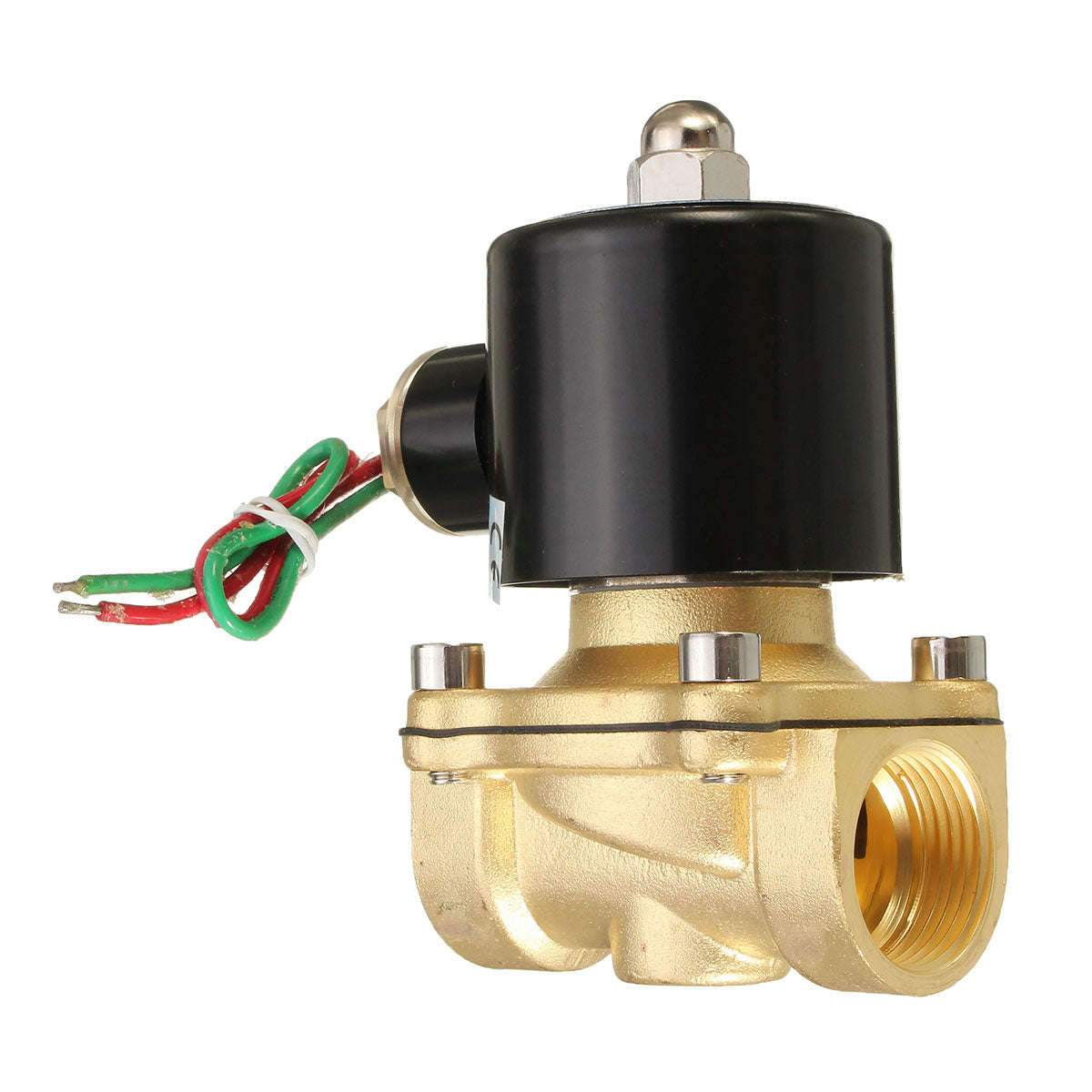 2W-200-20 AC220V 3/4inch Brass Electric Solenoid Valve Water Air Fuels
