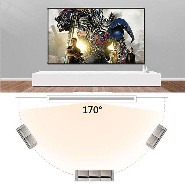 Projector Portable Screens 90 inch 16:9 Polyester Outdoor Movie Screen For Travel Home