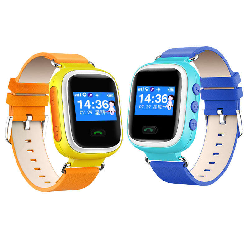 Smart watch Q60 Kids GPS Tracker Sim Card With Pedometer SMS Voice Chat SOS Alarm Smart Watch - Pink