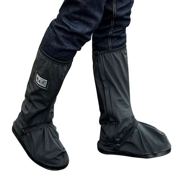 Motorcycle Waterproof Rain Shoes Covers Thicker Scootor Non-slip Boots Covers-BlackXL