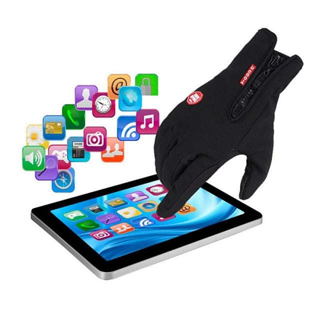 Winter Bike Gloves / Cycling Gloves Touch Gloves Mountain Bike MTB Road Bike-L-Black