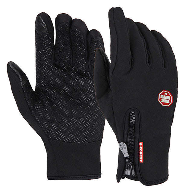 Winter Bike Gloves / Cycling Gloves Touch Gloves Mountain Bike MTB Road Bike-L-Black