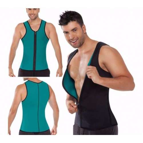 Men Hot Shapers Zipper Waist Trainer Vest