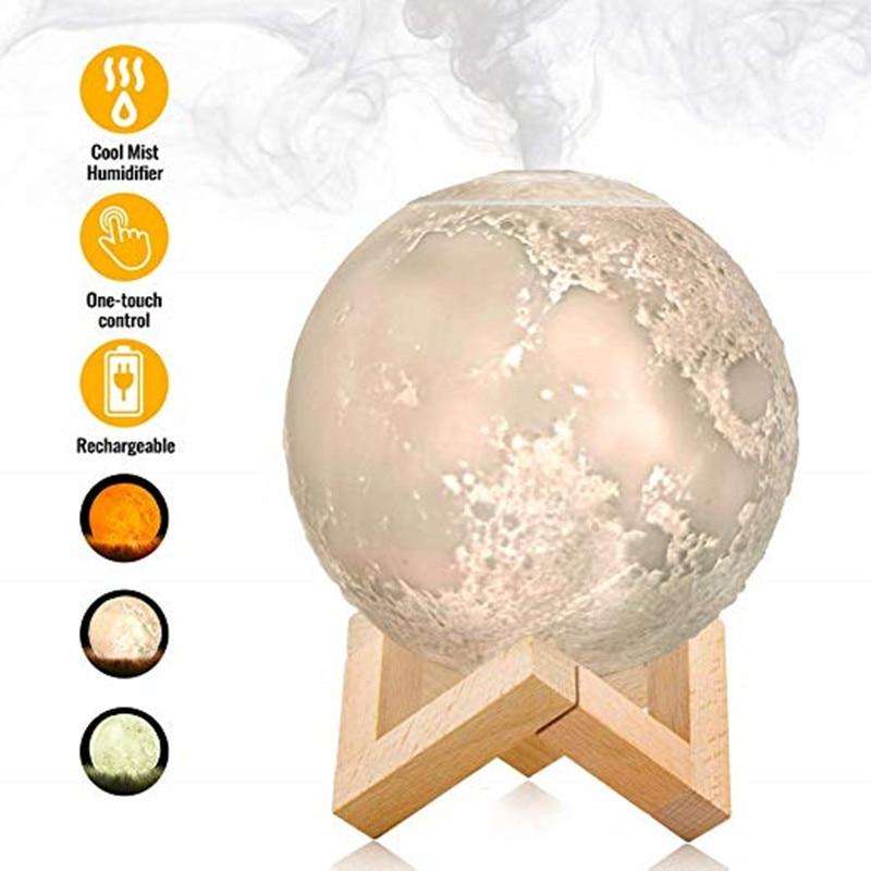 Humidifier 3D Moon Lamp (Free Shipping)