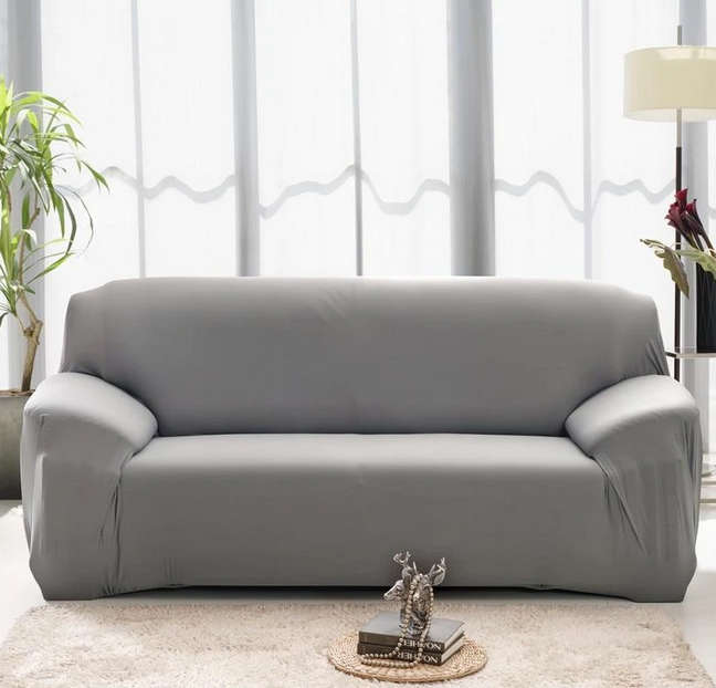 Fine Living 2 Seater Couch Cover Grey (Delivery is on Us )
