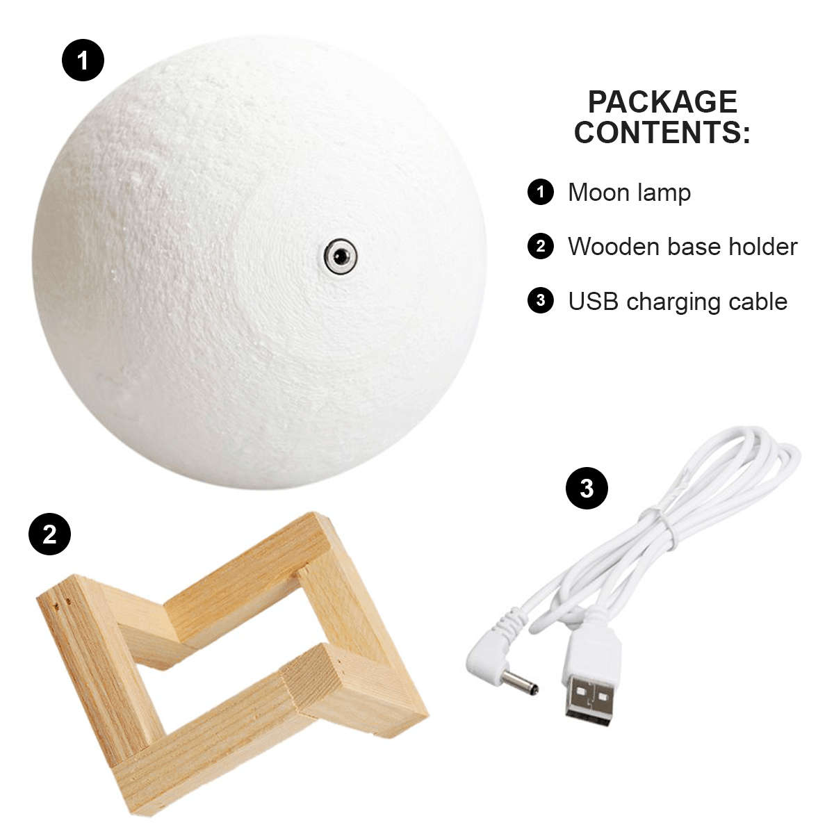 Humidifier 3D Moon Lamp (Free Shipping)