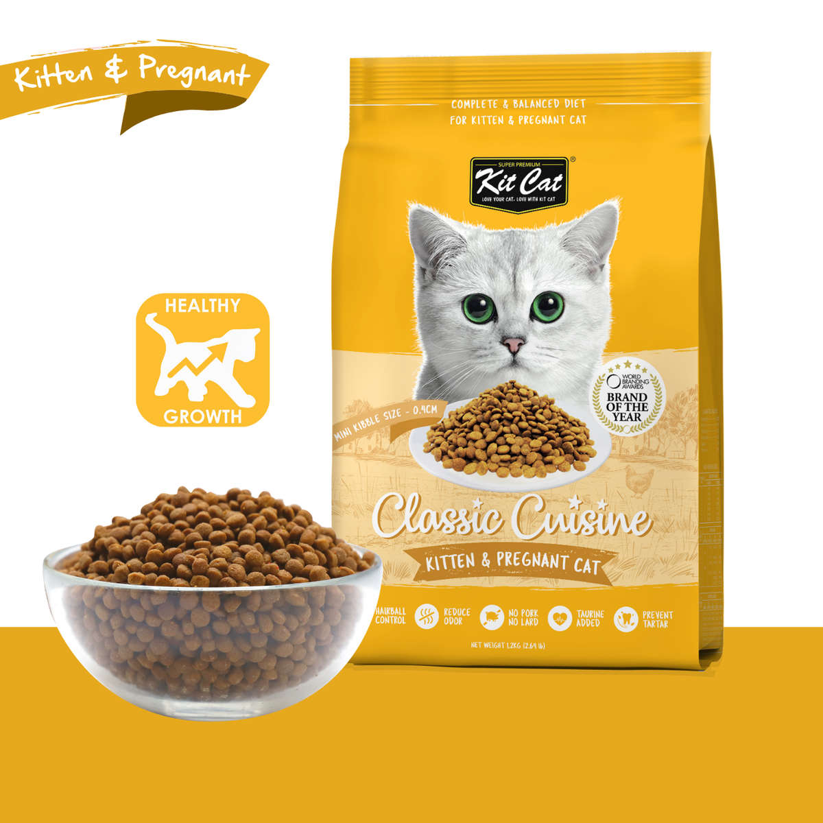Classic Cuisine - Kitten & Pregnant Cat (Healthy Growth) + FREE 2x Kitten Mousse
