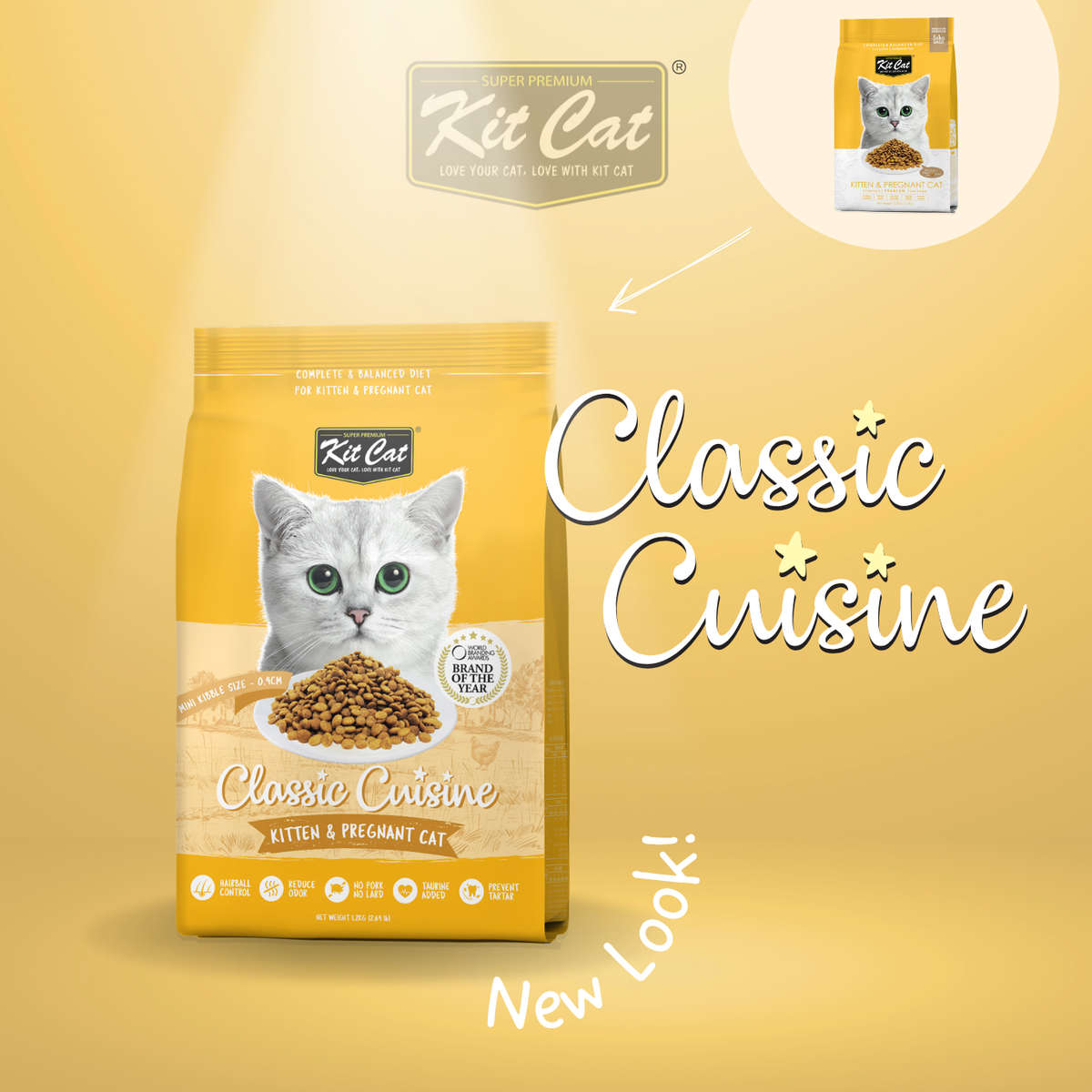 Classic Cuisine - Kitten & Pregnant Cat (Healthy Growth) + FREE 2x Kitten Mousse