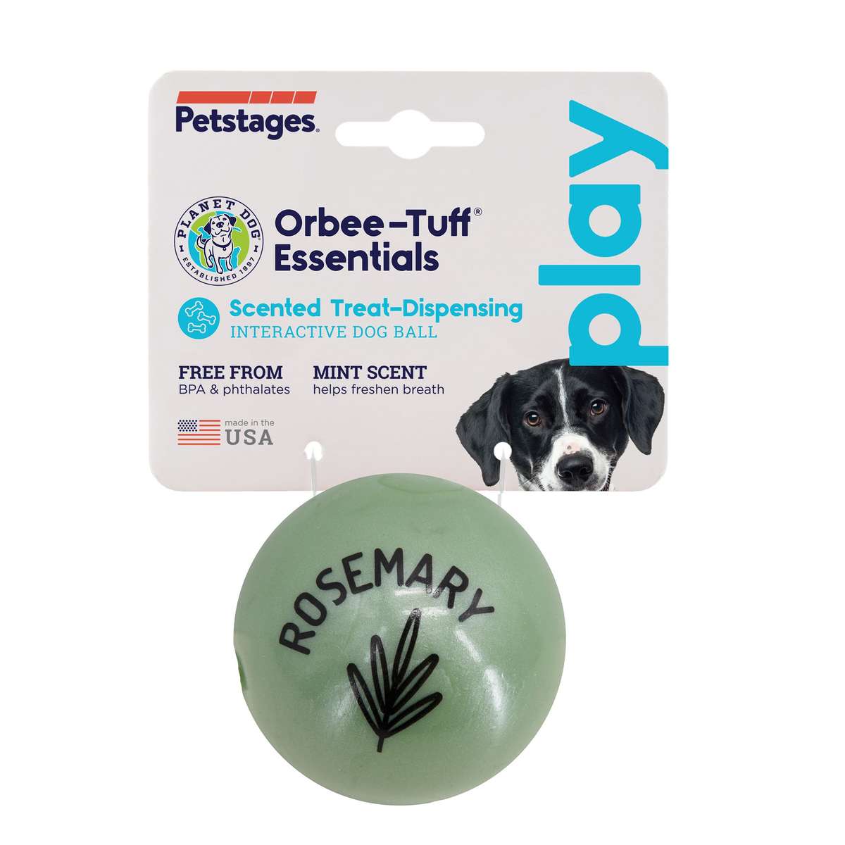 Petstages Planet Dog Orbee-Tuff Essentials Scented Ball Treat Dispenser