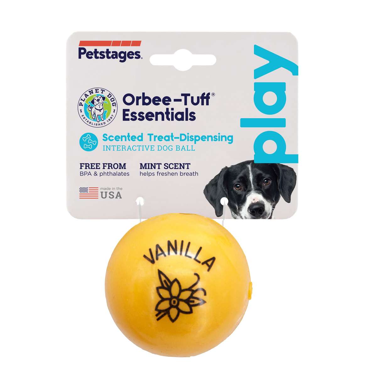 Petstages Planet Dog Orbee-Tuff Essentials Scented Ball Treat Dispenser