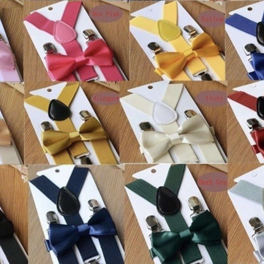 Suspenders & Bowtie - Green