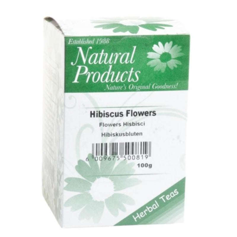 Dried Hibiscus Flowers (Hibiscus rosa-sinensis) - 100g