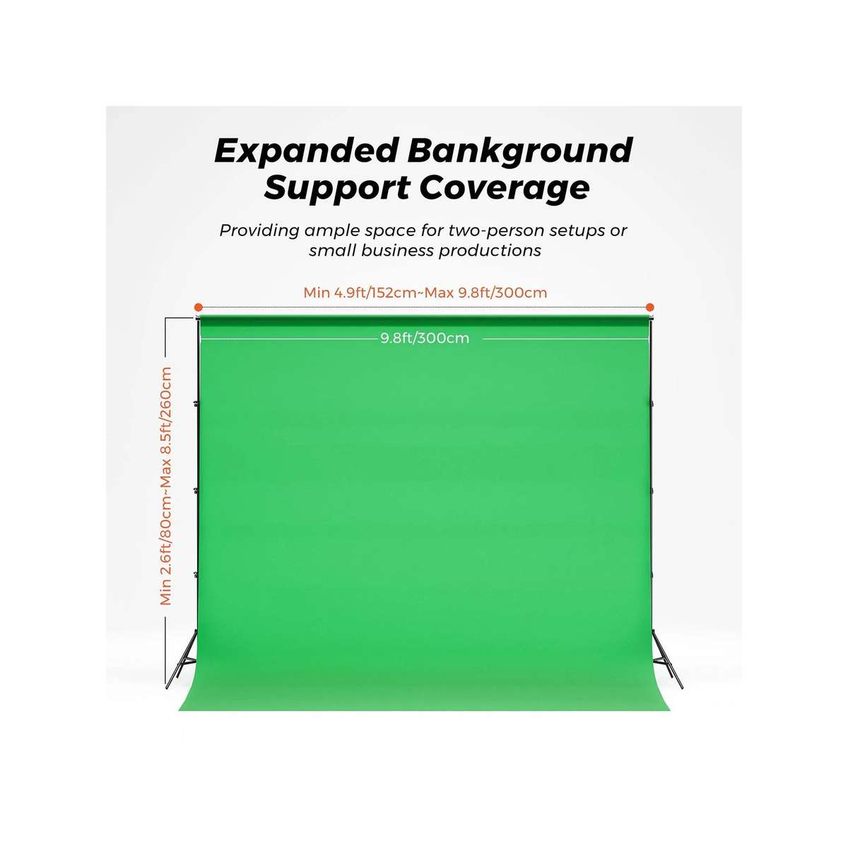 NearStream VK40 Professional Photography Lighting Kit with Green Backdrop