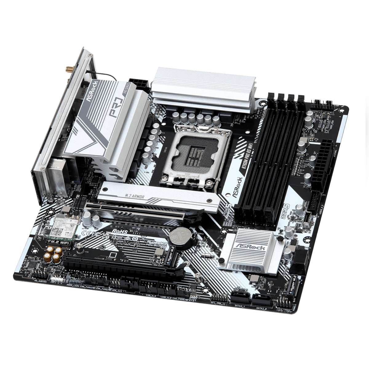 ASRock B760M Pro RS WiFi Intel LGA 1700 MATX Gaming Motherboard