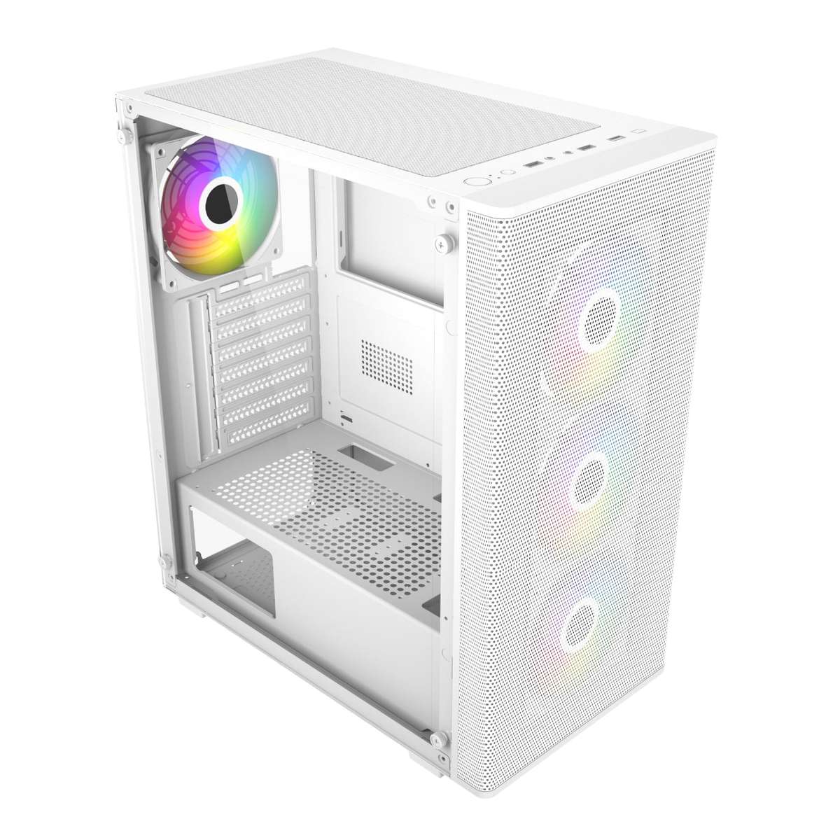 FSP M220 ATX Mid Tower Gaming Chassis - White