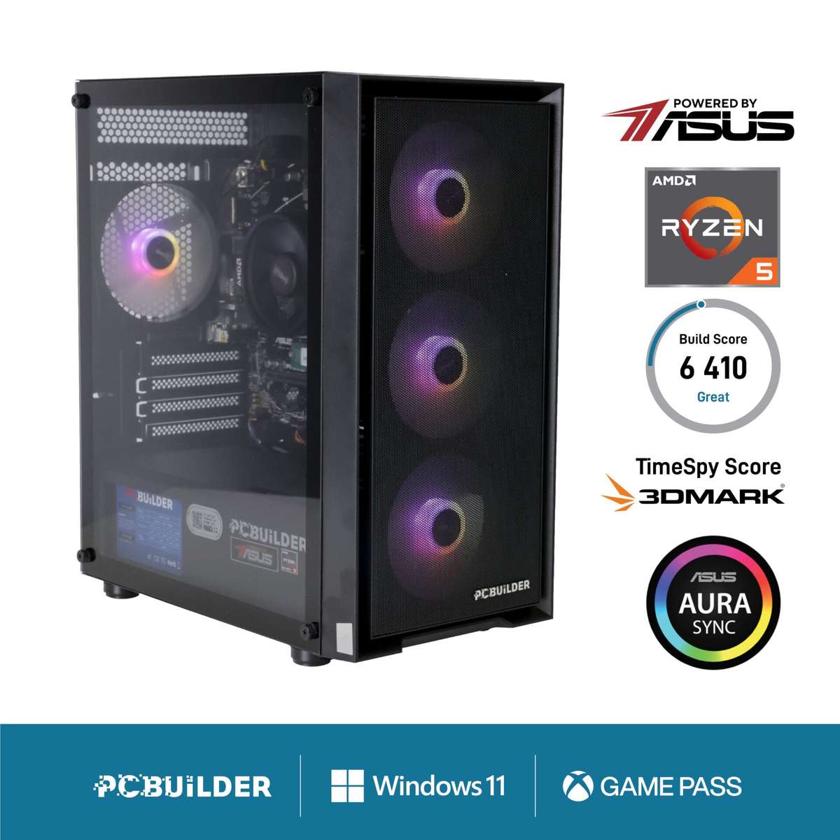 PCBuilder Ryzen 5 5500 STALKER Windows 11 Gaming PC