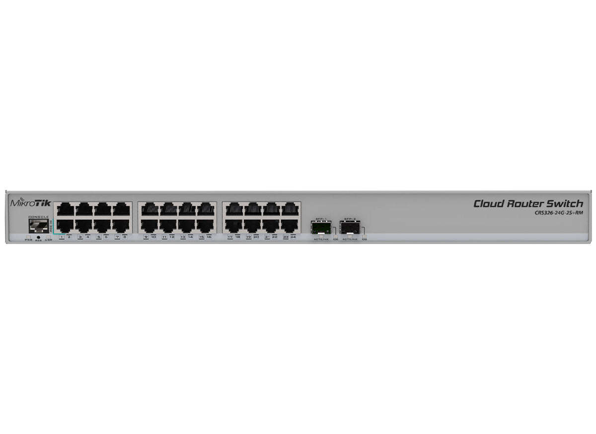 MikroTik Cloud Router Switch 24 Port Gigabit 2SFP+